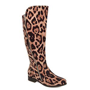 Final Sale/Price: Leopard Print Wide Calf Boot: Like new